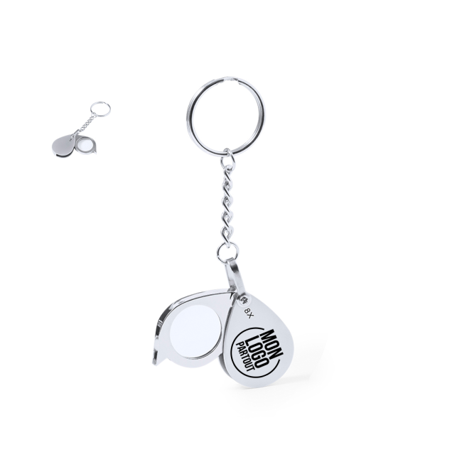 Loupe Porte-Clés Personnalisée Kitins 8x 