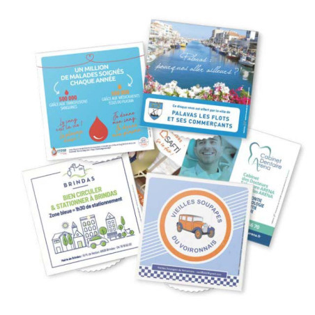 Disque de stationnement personnalisé Fabriqué in France 