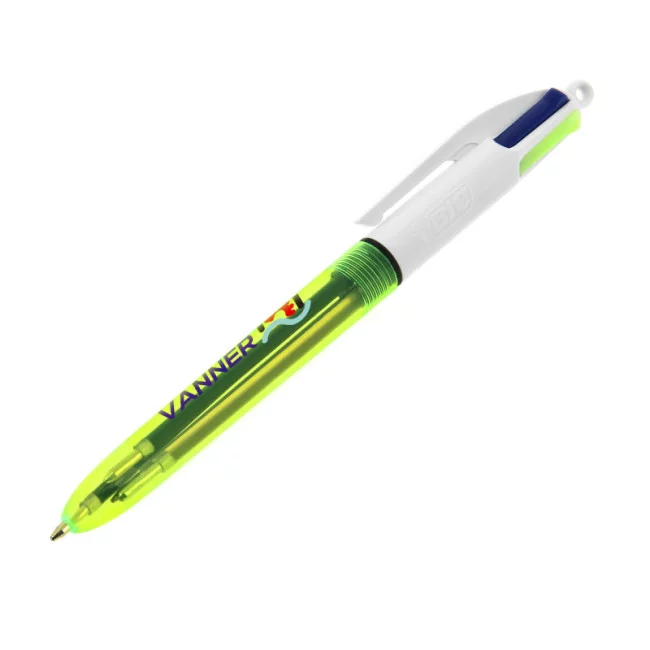 Stylo BIC ® 4 Couleurs Fluo Lanyard
