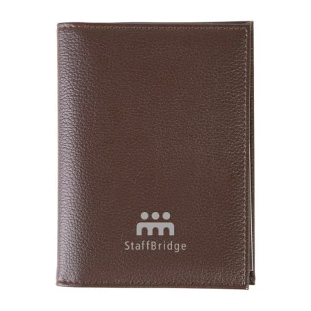 Porte carte grise publicitaire 4 volets similicuir 