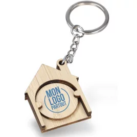 Porte-clés jeton maison en...