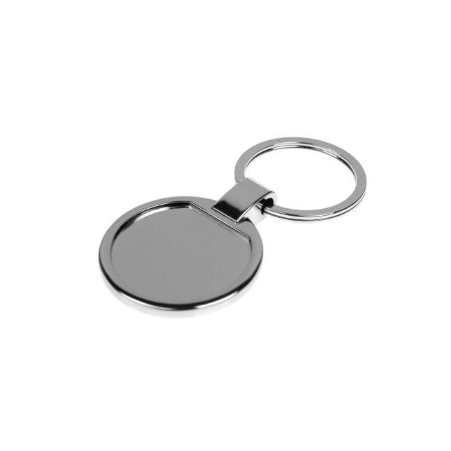 Porte-clés métal doming rond