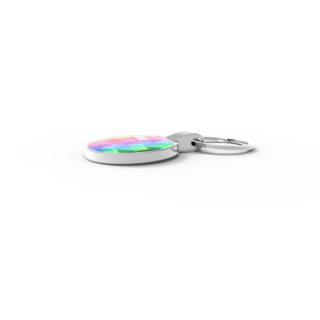 Porte-clés métal doming rond