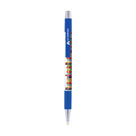 Stylo personnalisable Astaire grip chrome Stylo personnalisable Astaire grip chrome - Bleu 2728