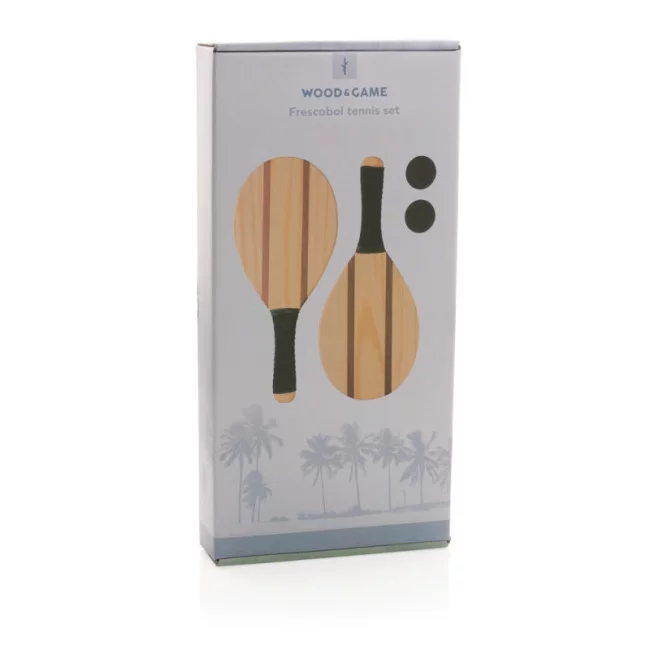 Set de raquettes en bois premium frescobol