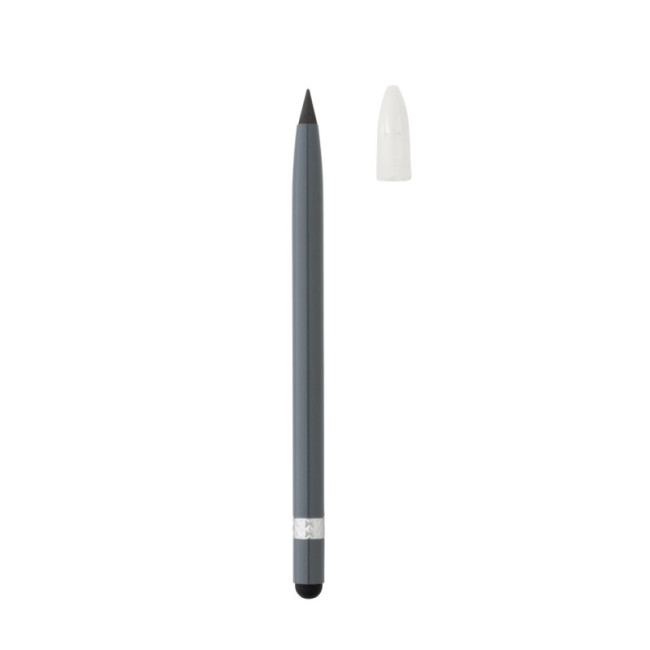 Crayon infini publicitaire en aluminium avec gomme