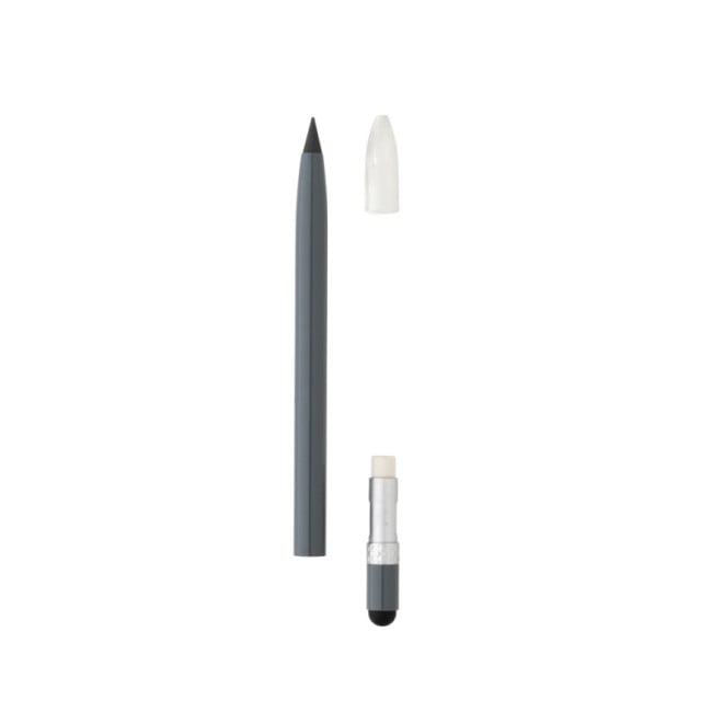 Crayon infini publicitaire en aluminium avec gomme