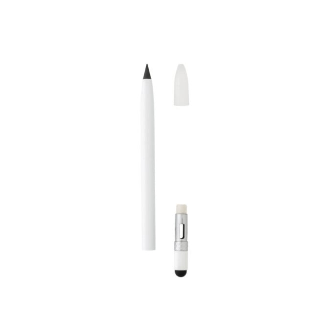 Crayon infini publicitaire en aluminium avec gomme