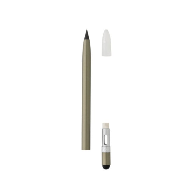 Crayon infini publicitaire en aluminium avec gomme