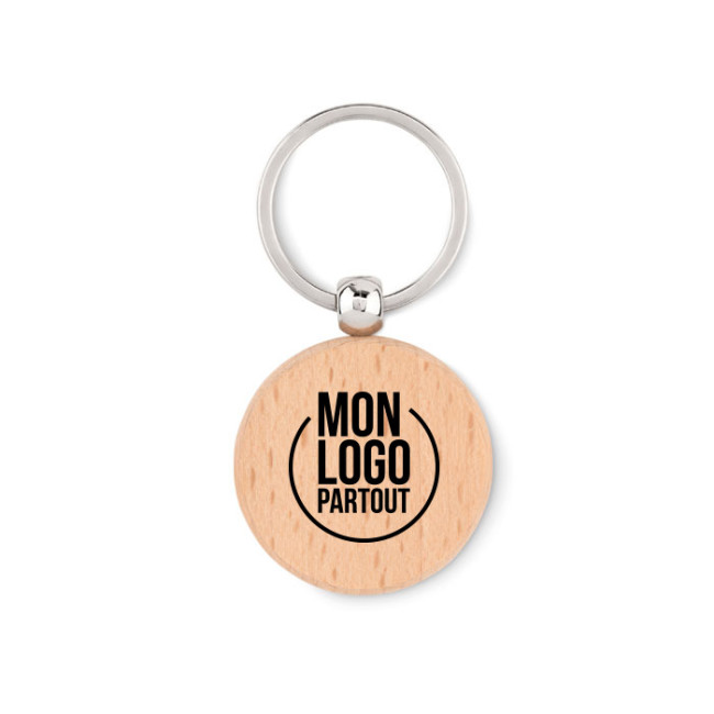 Porte-clés personnalisé en bois Toty Wood