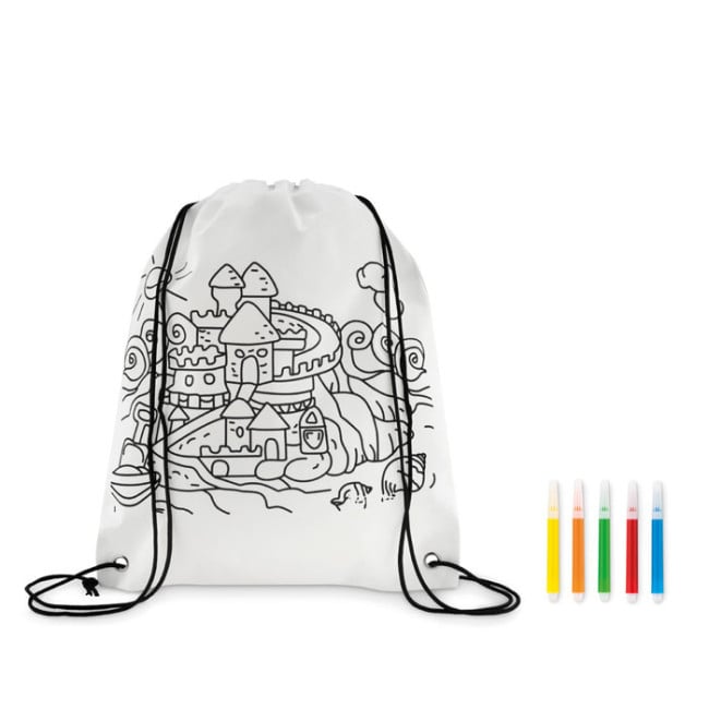 Sac cordon à colorier Carrydraw 