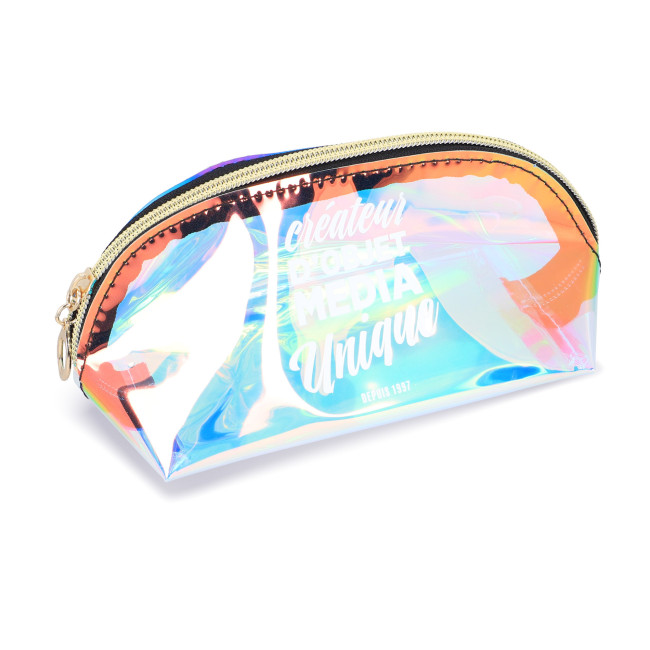 Trousse à maquillage personnalisée holographique 