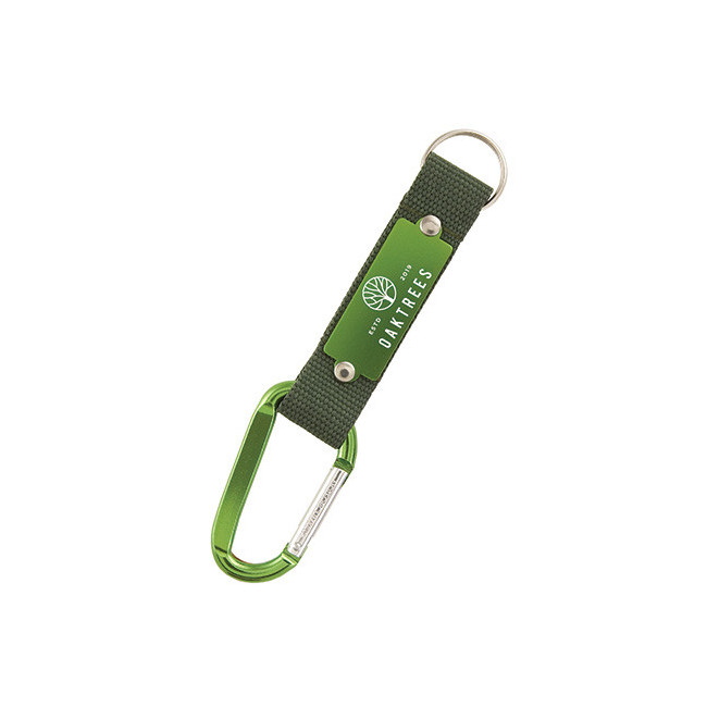 Porte-clés mousqueton personnalisable Willis Porte-clés mousqueton personnalisable Willis - Vert 369