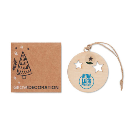 Suspension de Noël en bois Roseed 