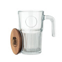 Grand mug en verre personnalisé Vitrio Jar 450 ml 
