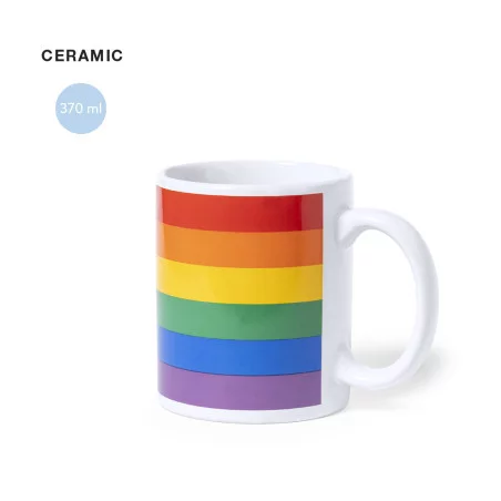 Mug publicitaire rainbow 370 ml 