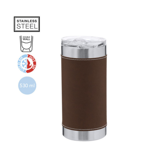 Mug isotherme publicitaire Hulpex 530 ml 