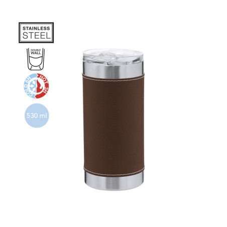 Mug isotherme publicitaire Hulpex 530 ml 