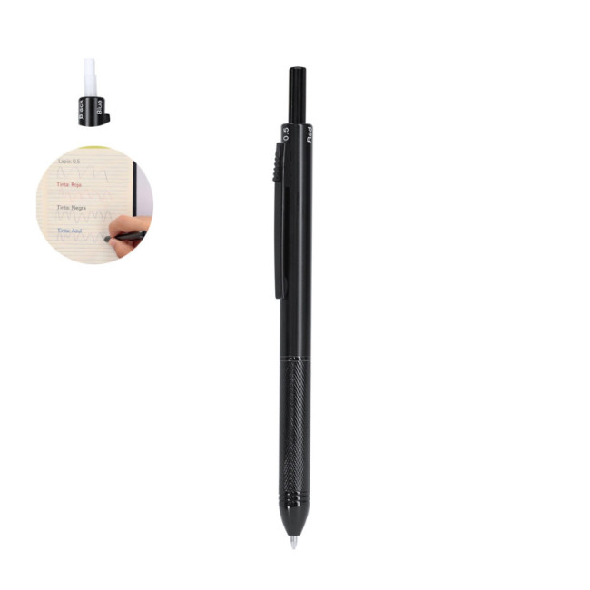 Stylo multicouleur en aluminium Tidio 