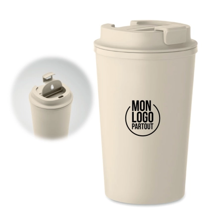 Gobelet double paroi personnalisé Beibaku 350 ml 