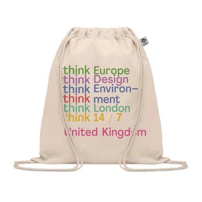 Sac à cordon publicitaire en coton Yuki 