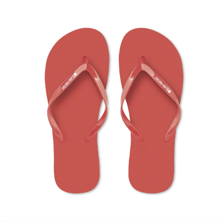 Tongs de plage publicitaires en PE taille M 