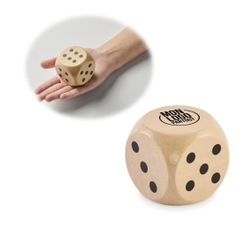 Dé personnalisable en bois...