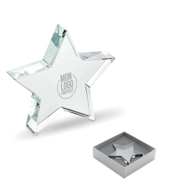 Trophée étoile en verre...