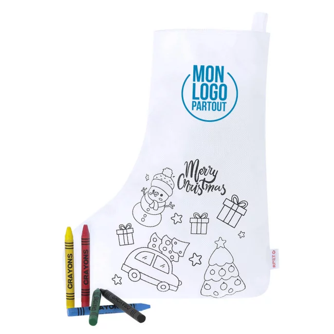 Chaussette à colorier publicitaire Mordy