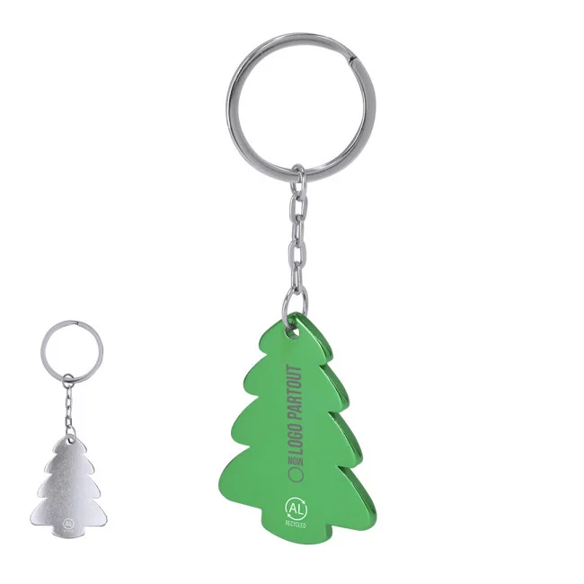 Porte-clés publicitaire sapin de Noël Shappier 