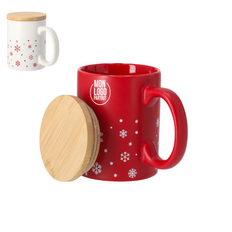 Tasse publicitaire avec couvercle Helogran 