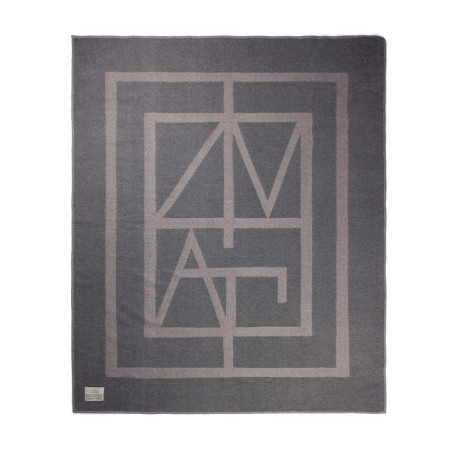Plaid personnalisé en polyester recyclé VINGA Monogram 