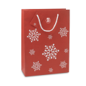 Sac cadeau personnalisé flocons de neige (Grand) 