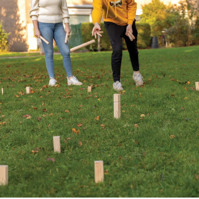 Jeu de Kubb personnalisé en bois 