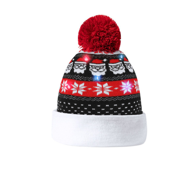 Bonnet de Noël personnalisé à LED Plumex 