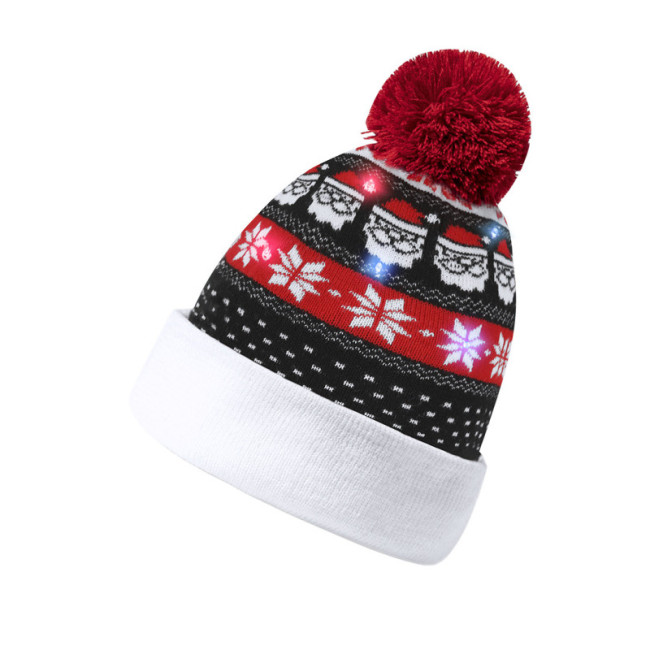 Bonnet de Noël personnalisé à LED Plumex 