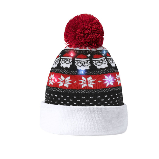 Bonnet de Noël personnalisé à LED Plumex 
