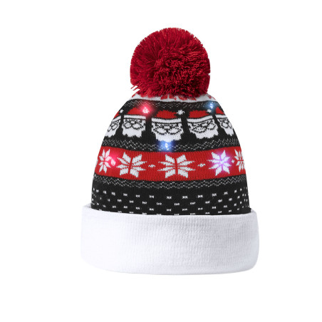 Bonnet de Noël personnalisé à LED Plumex 