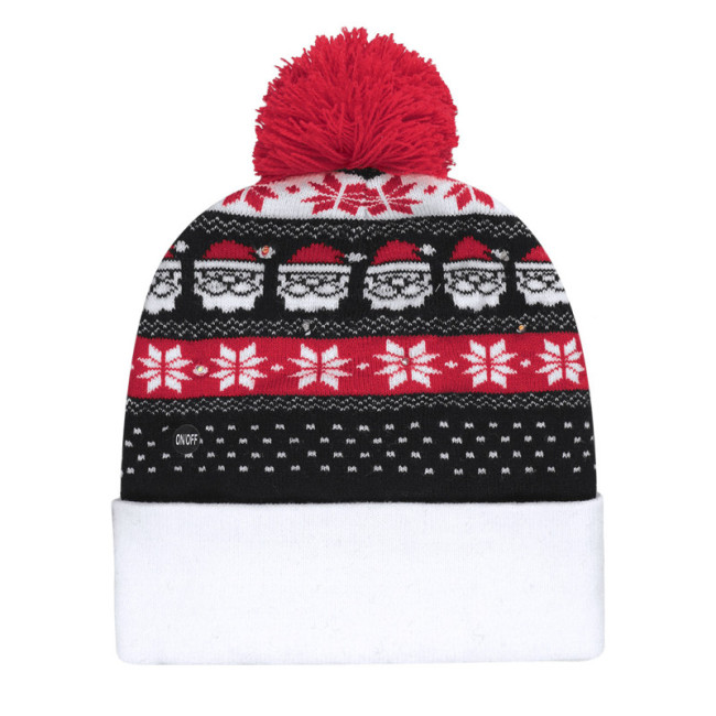Bonnet de Noël personnalisé à LED Plumex 