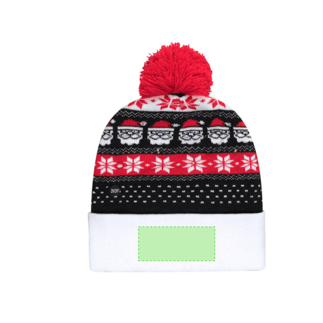 Bonnet de Noël personnalisé à LED Plumex 