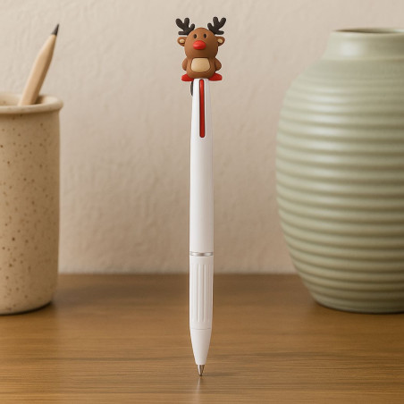 Stylo personnalisé de Noël à 3 encres Trismas 