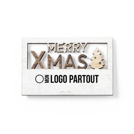 Magnet de Noël publicitaire Lambet 