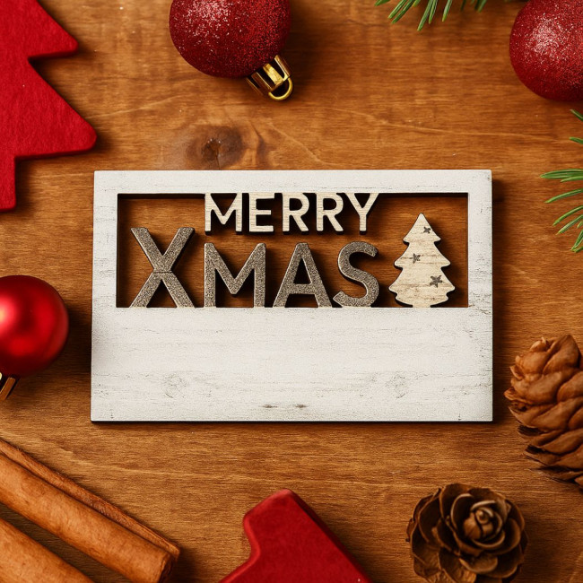 Magnet de Noël publicitaire Lambet 