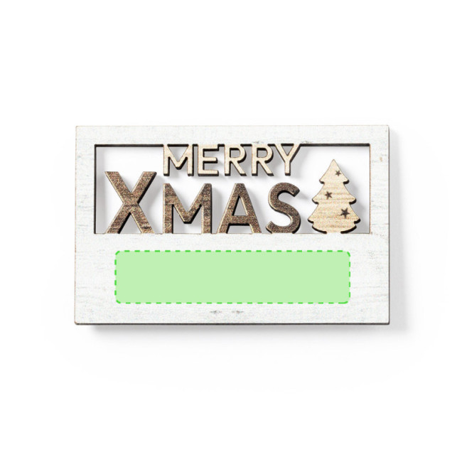 Magnet de Noël publicitaire Lambet 