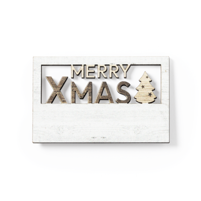 Magnet de Noël publicitaire Lambet 