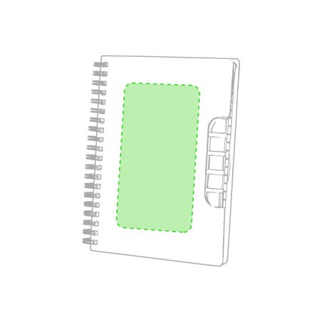 Carnet à spirales avec notes adhésives Tiblan 