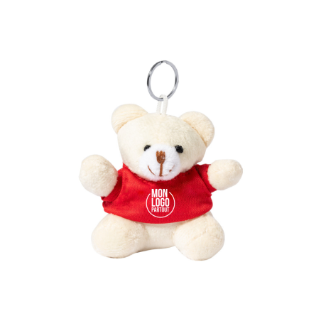 Porte-clés peluche publicitaire Tedchain 