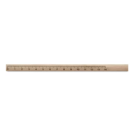Crayon de charpentier en bois avec règle 14 cm 