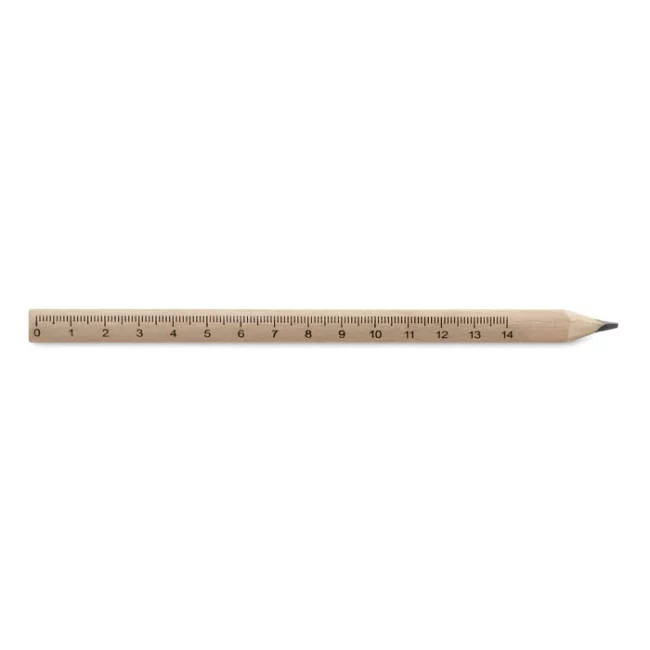 Crayon de charpentier en bois avec règle 14 cm 