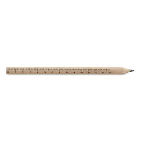 Crayon de charpentier en bois avec règle 14 cm 